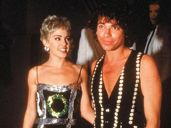 Undated. Kylie Minogue and Michael Hutchence. (Photo by Mick Hutson/Redferns) Picture: Images Getty