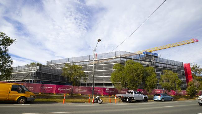 The multistorey carpark at Redcliffe Hospital is expected to be open later this year. Picture: Renae Droop