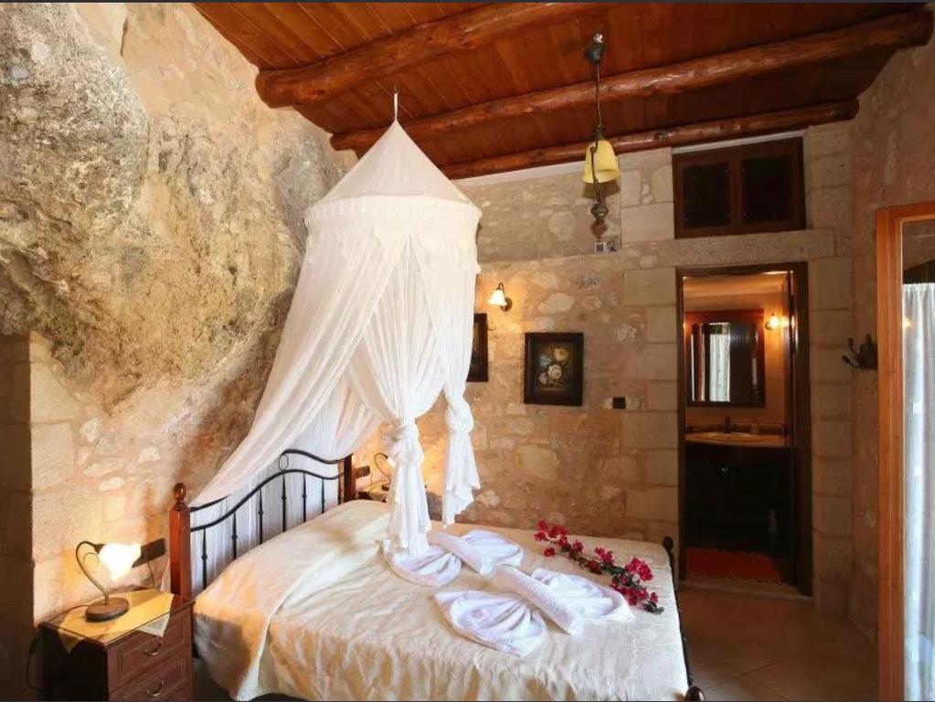 This stone villa in Crete will keep you cool in summer. Picture: Airbnb