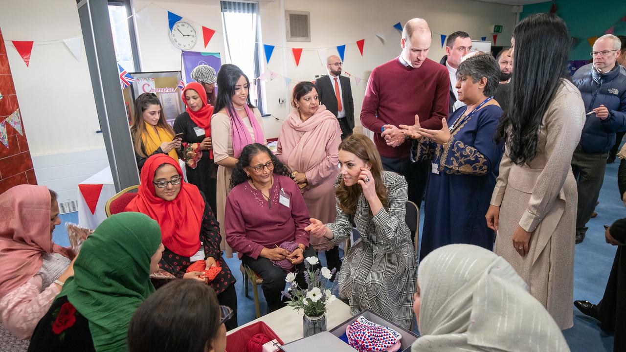 Prince William and Catherine visit the Khidmat Centre. Picture: Charlotte Graham – WPA Pool/Getty Images