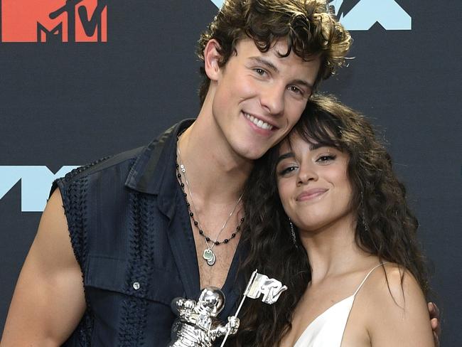 Cabello with ex Shawn Mendes. Picture: Roy Rochlin/Getty Images for MTV