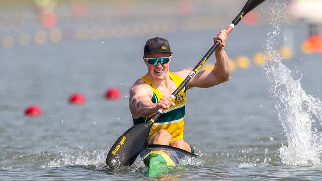 Gold Coast based paddler Jean van der Westhuyzen in action. Pic: Paddle Australia