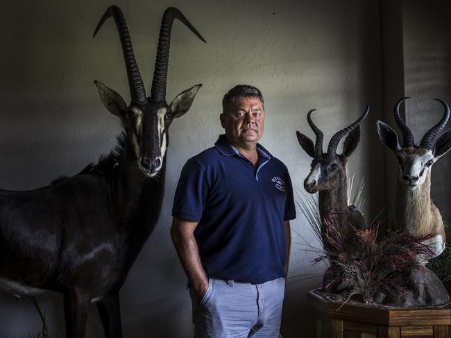 Nature - First Prize, Stories © Brent Stirton, Getty Images for National Geographic Magazine Dawie Groenewalt, South Africa’s alleged rhino horn kingpin and the subject of a 6-year-old court case involving multiple charges related to illegal rhino horn theft and money laundering, amongst other charges. He is seen on his game farm in Polokwane, where he breeds high-end game for sale and hunting purposes. Groenewalt has also been charged and arrested in the USA on animal trophy charges. Groenwalt denies any wrongdoing. He is one of the driving forces behind the court effort to legalize the rhino trade in South Africa.