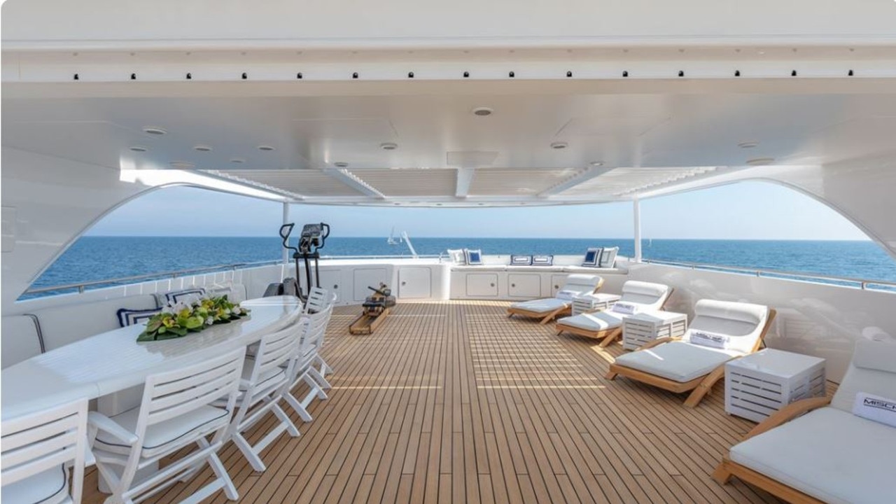 The yacht has plenty of room on deck. Picture: Ahoy Club.