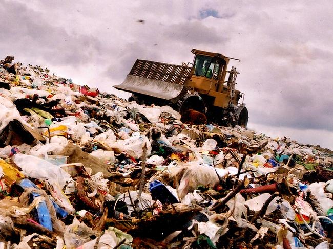 FILLING UP: A landfill site at the Lucas Heights tip which is where some of Liverpool's rubbish ends up. Picture: SUPPLIED