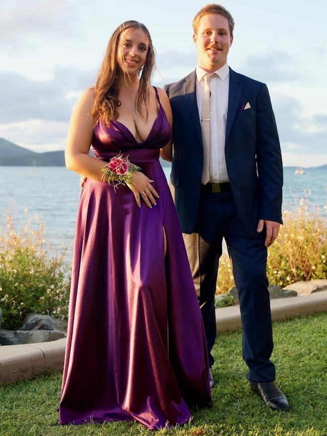 Jess Knox and Alex Davidson arriving to the Proserpine State High School Year 12 Formal held at the Whitsunday Marine Club on Wednesday, November 16, 2022.