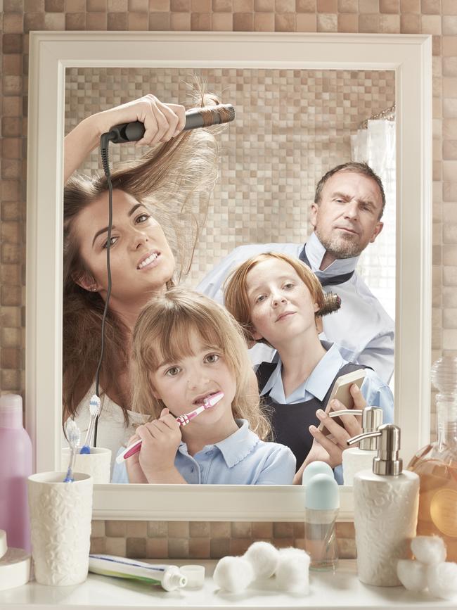 Rush hour for the bathroom can be a nightmare for families.