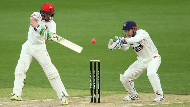 Peter Nevill in action for NSW against SA in the Sheffield Shield.