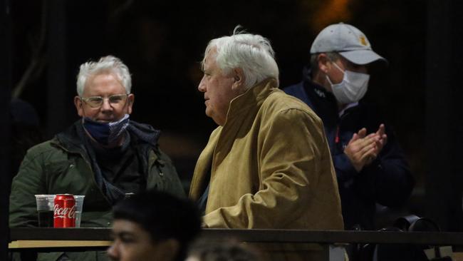 Clive Palmer was on hand to watch the Israel Folau show.