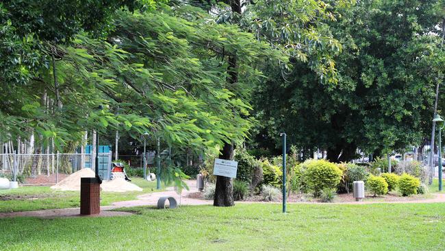 Cairns Regional Council will remove three mature trees due to sub terrain earthworks in Anzac Park on Spence Street. Picture: Brendan Radke