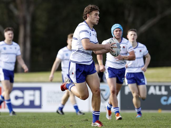 Jock Brazel during the NSW U18 Combined Catholic Colleges v Combined Independent Schools game of the State Rugby League Tri-Series held at St Mary's Leagues Stadium. Picture: Jonathan Ng