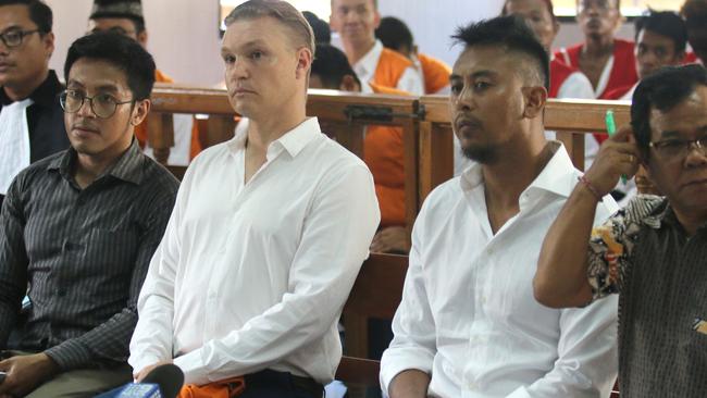 William Cabantog and David Van Iersel face their first trial at Denpasar District Court. Picture: Lukman S.Bintoro