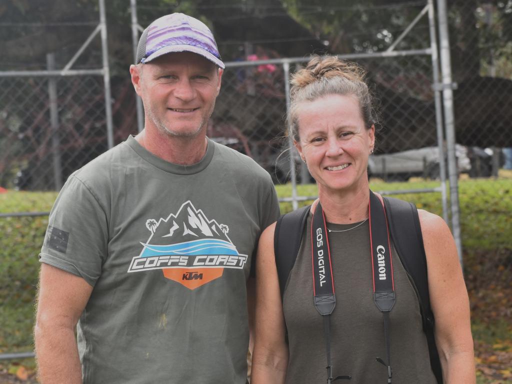 The Sunshine Coast's Ryan and Rebecca Christian at the Queensland Country Rugby Championships in Rockhampton on June 29, 2024.