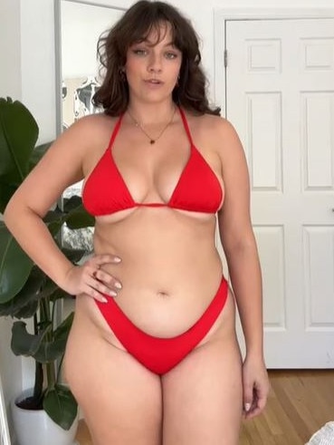 Even models are reclaiming the word fat. Picture: TikTok/sixtine