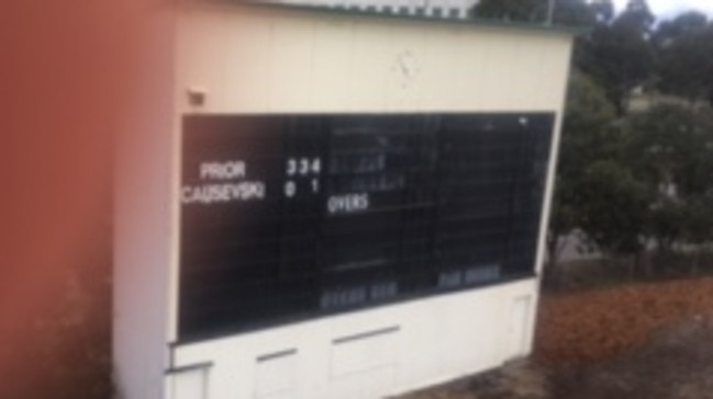 The old scoreboard at Junction Oval has been heritage listed and has survived recent renovations at the ground, which is being upgraded to better accommodate Victorian cricket.