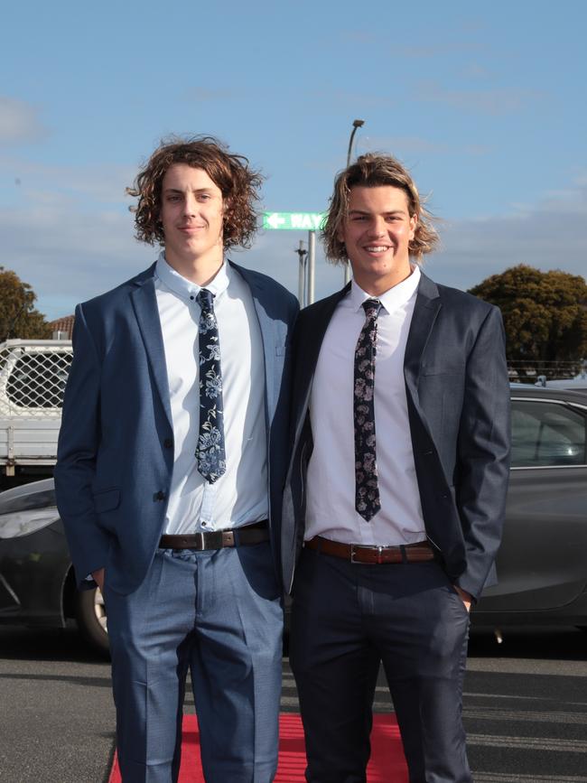 Students step out at the Guilford Young leaver’s dinner at Elwick Racecourse. Picture: Mireille Merlet