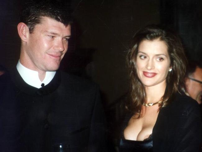 James Packer and Kate Fischer at Faberge Dinner in 1997.