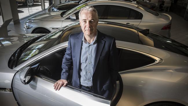 AP Eagers CEO Martin Ward at his car dealership in Fortitude Valley. Picture: Glenn Hunt