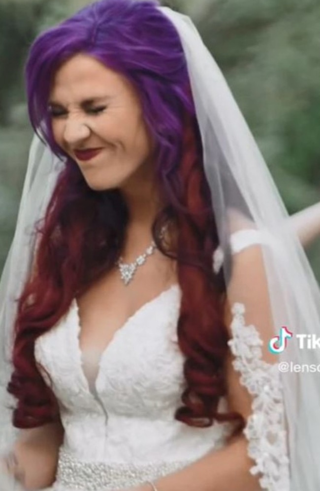 Destiny's husband made a lot of sexual comments during his vows. Picture: TikTok