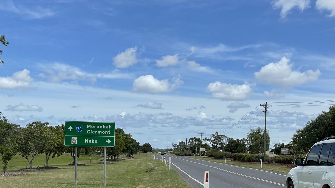 Road sign, Moranbah. Picture: Janessa Ekert