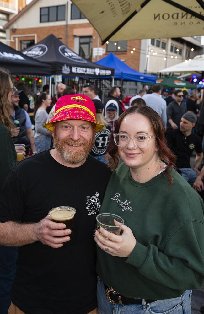 Steven and Emma McLucas at Brewoomba hosted by Fitzy's, Saturday, August 17, 2024. Picture: Kevin Farmer