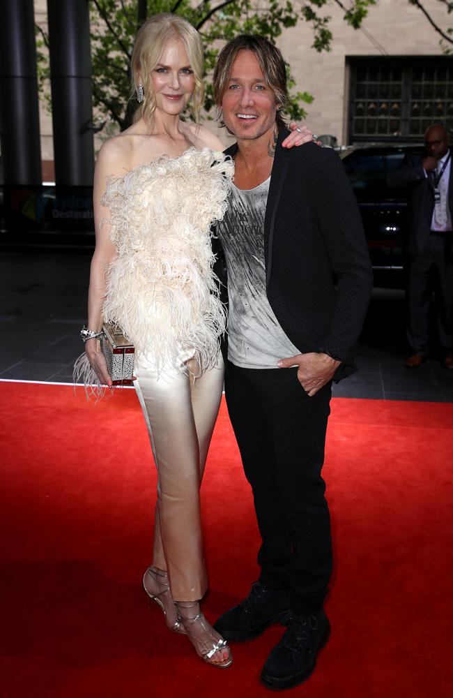 Nicole Kidman and Keith Urban. Picture: Ryan Pierse/Getty