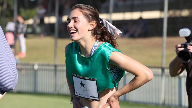 Layla Kinnane has won the women’s Bay Sheffield Gift at just 15. Picture: Russell Millard