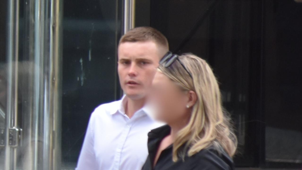 Samuel Malcolm Kelso leaving the Toowoomba District Court after pleading guilty to the serious assault of a Toowoomba man at the Irish Hotel.