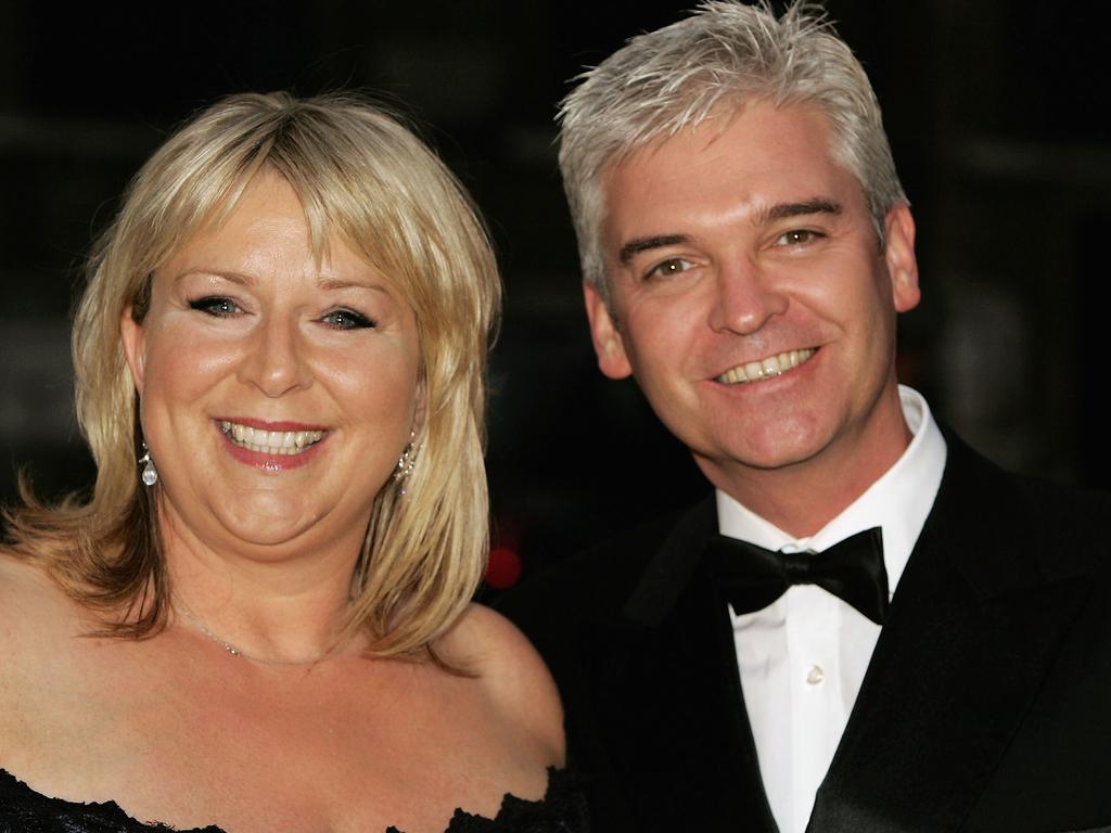 Phillip Schofield and Fern Britton arrive at ITV's 50th Anniversary Royal Reception at the Guildhall on October 13, 2005 in London. Picture: Gareth Cattermole/Getty Images