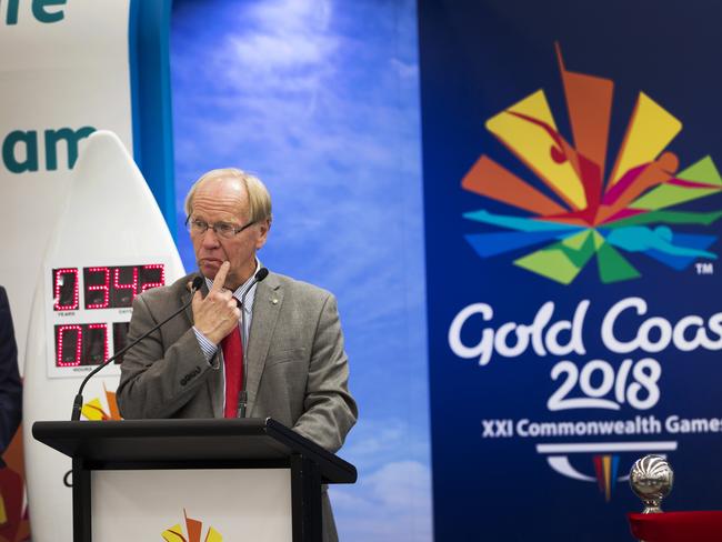 Peter Beattie at the unveiling of the volunteering HQ for the 2018 Commonwealth Games. Picture: Nigel Hallett