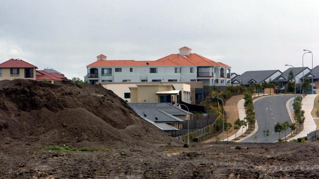 Varsity Lakes was a growing suburb at the time. Picture: David Sproule