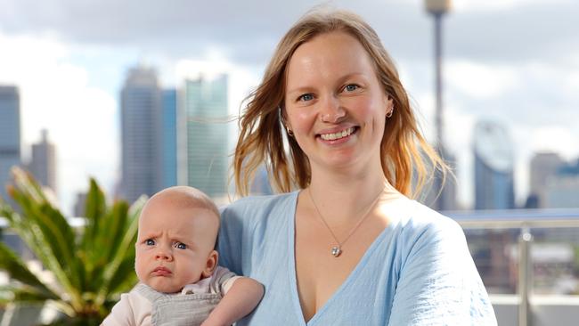 Alysha Maybury had her baby, Parker, at The Royal Hospital for Women in Randwick. Picture: Toby Zerna