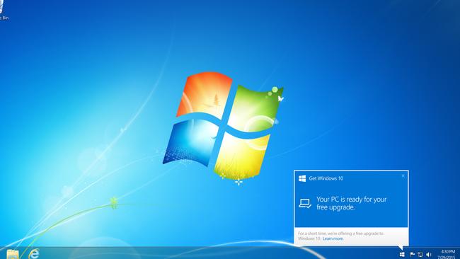 Some PC users will be notified of a free Windows 10 upgrade on their computer when the software launches on July 29, 2015.