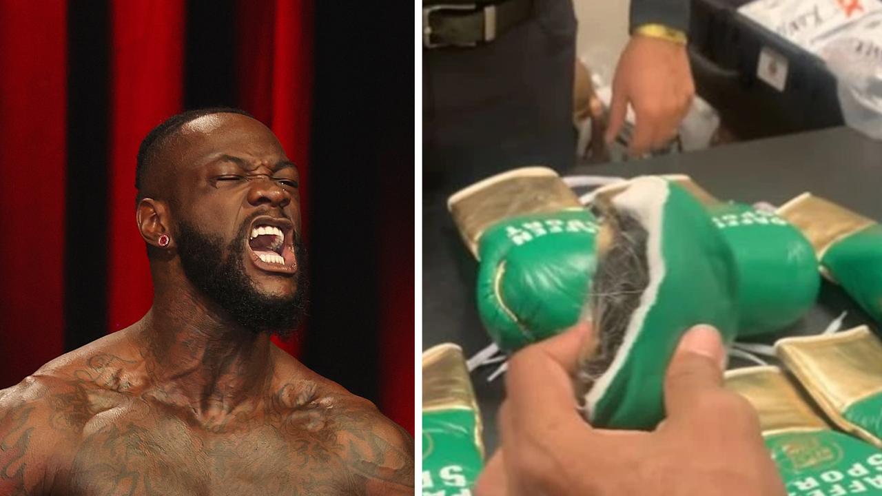 Deontay Wilder took issue with the gloves.