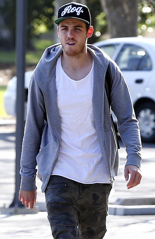 Adelaide Crows’ Paul Seedsman arrives at West Lakes on Saturday. Picture: SARAH REED