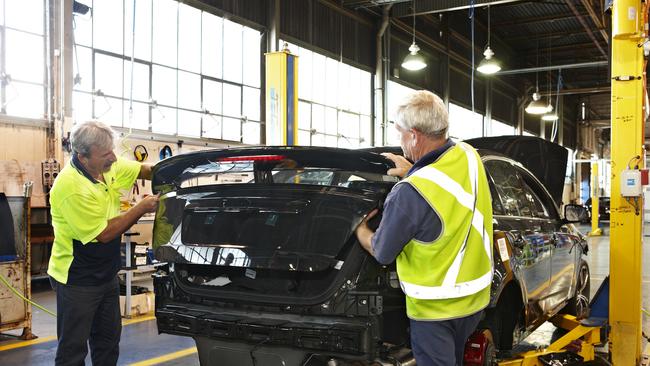 Changing tastes ... the Ford Falcon was comfortably outsold by the Mercedes-Benz C-Class luxury sedan.