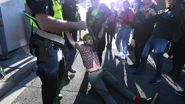 Police say several arrests have been made. Picture: AAP Image/Dan Peled