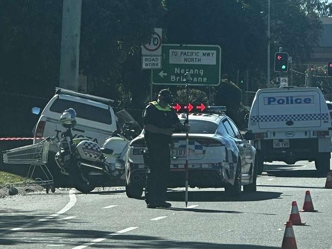 56-year-old Tallebudgera man dead after ute collides with pole in Elanora. Photo: Nathan Rogers