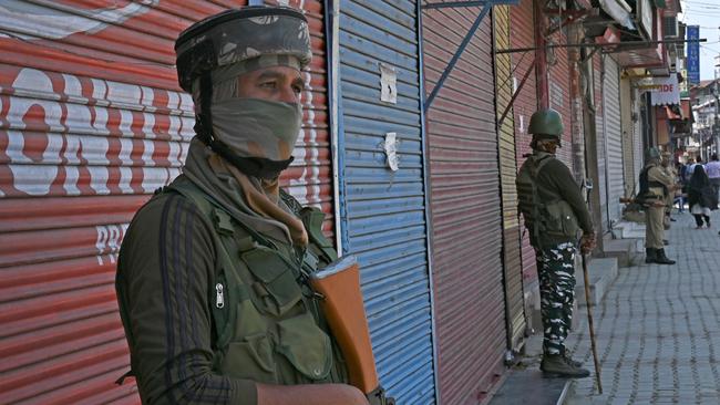 Indian paramilitary troopers. Picture: AFP