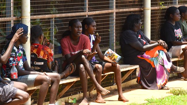 Images from the Round 9 NTFL MPL/WPL clash between the Tiwi Bombers and Palmerston Magpies at Bathurst Island, 30 November 2024. Picture: Darcy Jennings