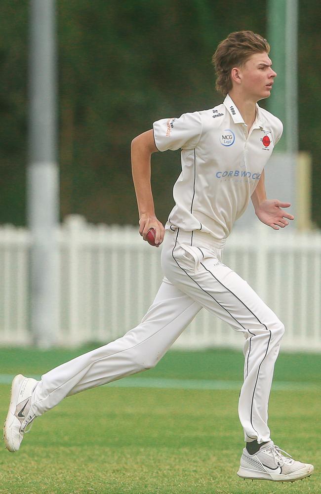 Nathan Lyons as Mudgeeraba v Queens - Premier First Grade at Alan Nielsen Park, Carrara. Picture: Glenn Campbell