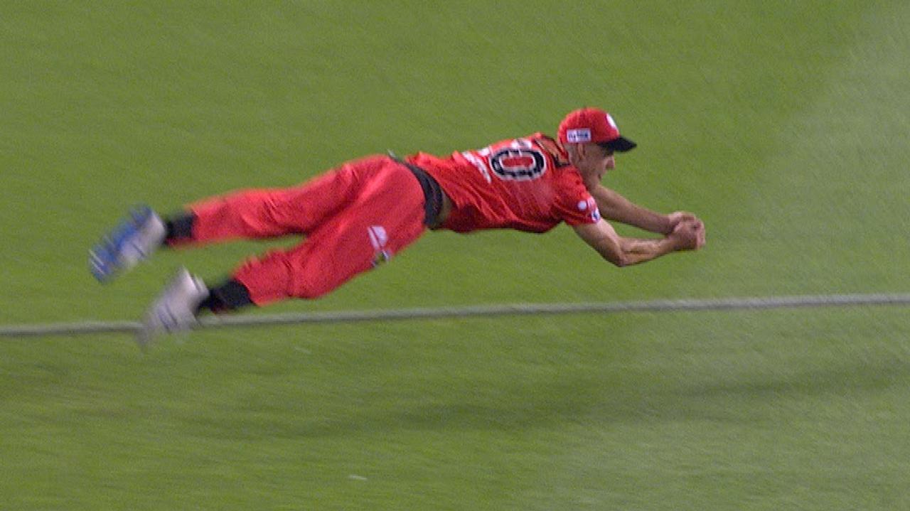 Beau Webster produced a stunning catch to remove Ben Dunk.