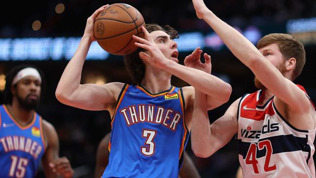 Josh Giddey had a brilliant start to his NBA career, but it ends in injury disappointment. Picture: Getty Images/AFP