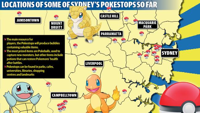  Real-time Pokémon Go map for Sydney