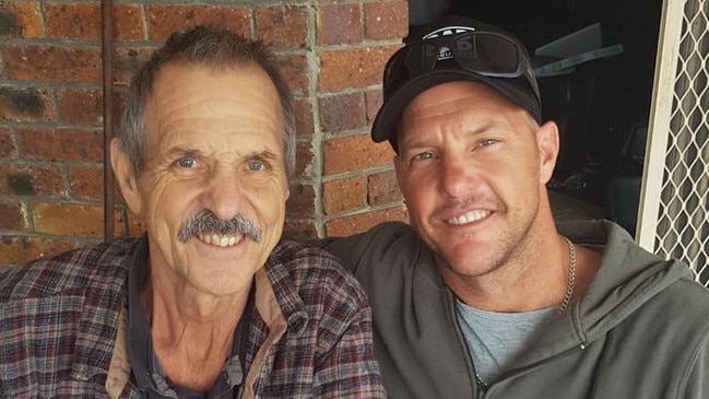 Aaron Vidmajer with his dad Otto.