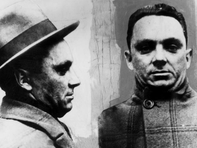 Undated. Police mug shot of infamous Melbourne gangster Leslie 'Squizzy' Taylor, only 165cm tall. Headshot. Picture: Supplied / File Photo