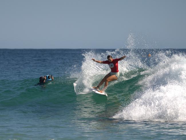 Gia Lorentson pictured at the World Club Boardriding Challenge 2025, at Snapper Rocks.