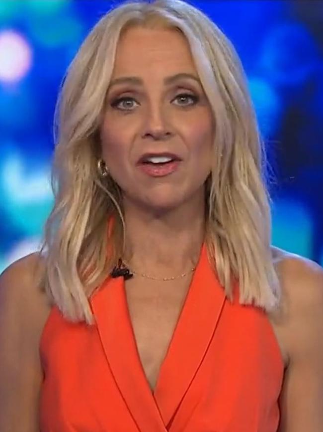 It comes after Carrie Bickmore resigned last month. Picture: Ten Play.