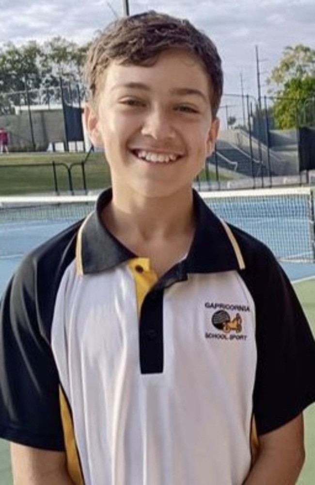 Gladstone tennis player Lucas Van Eeden.