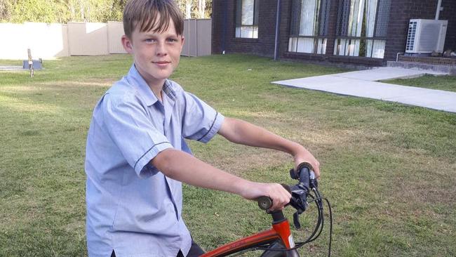 A generous Gold Coaster gifted Josh Shevchenko with a new a mountain bike after his old bike was stolen from a Southport bike shed. Picture: Supplied